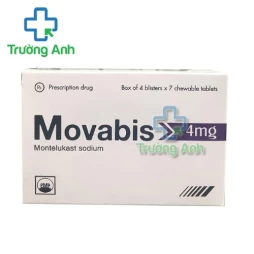 Movabis 4mg Pymepharco - Phòng và điều trị các bệnh liên quan đến hen phế quản
